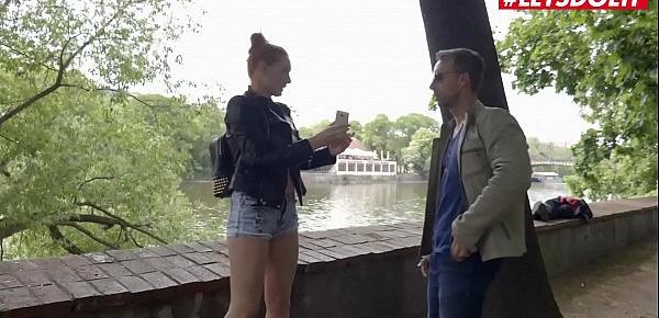  LETSDOEIT - Russian Babe Eva Berger Allured By Local Guy Into Sex